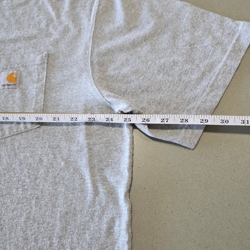 Carhartt‎ Mens XL Gray K87 Workwear Pocket T-Shirt Original Fit Short Sleeve Tee - Picture 3 of 8